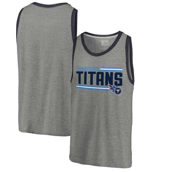 Tennessee Titans NFL Pro Line by Fanatics Branded Iconic Collection Onside Stripe Tri-Blend Tank Top - Heathered Gray,We sell and wholesale Tennessee Titans NFL Pro Line by Fanatics Branded Iconic Collection Onside Stripe Tri-Blend Tank Top - Heathered Gray on line form chian!